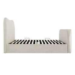 Egerie Curved Headboard Beige Boucle Ottoman TV Bed 36 Egerie Curved Headboard Beige Boucle Ottoman TV Bed -Daals Store XDC 031 BEIGE BOUCLE WB6
