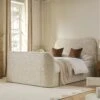 Egerie Curved Headboard Beige Boucle Ottoman TV Bed 24 Egerie Curved Headboard Beige Boucle Ottoman TV Bed -Daals Store XDC 031 BEIGE BOUCLE main