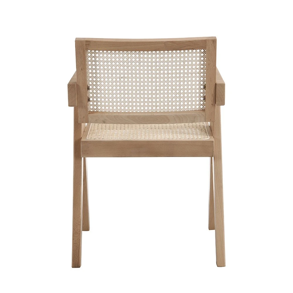 Jeanne Natural Colour Cane Rattan Solid Beech Wood Dining Chair 7 Jeanne Natural Colour Cane Rattan Solid Beech Wood Dining Chair - Image 7