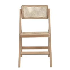 Frances Set Of 2 Folding Cane Rattan Chairs, Natural Colour -Daals Store XN 2054 NAT 2P WB3