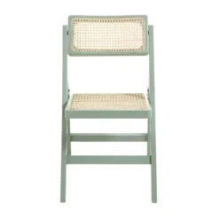 Frances Set Of 2 Folding Cane Rattan Chairs, Mint 19 Frances Set Of 2 Folding Cane Rattan Chairs, Mint -Daals Store XN 2054 SAGE 2P WB2
