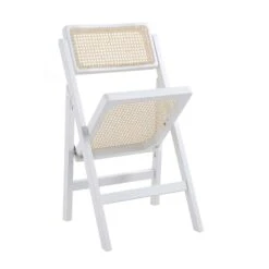 Frances Set Of 2 Folding Cane Rattan Chairs, White 21 Frances Set Of 2 Folding Cane Rattan Chairs, White -Daals Store XN 2054 WHITE 2P WB4