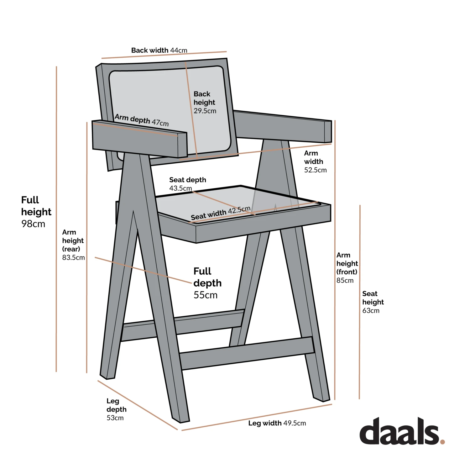 Jeanne Natural Colour Cane Rattan Solid Beech Wood Counter Stool 5 Jeanne Natural Colour Cane Rattan Solid Beech Wood Counter Stool - Image 5