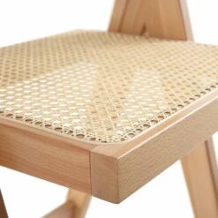 Jeanne Natural Colour Cane Rattan Solid Beech Wood Counter Stool 20 Jeanne Natural Colour Cane Rattan Solid Beech Wood Counter Stool -Daals Store XN 2211 NAT detail2