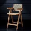 Jeanne Natural Colour Cane Rattan Solid Beech Wood Counter Stool 19 Jeanne Natural Colour Cane Rattan Solid Beech Wood Counter Stool -Daals Store XN 2211 NAT main