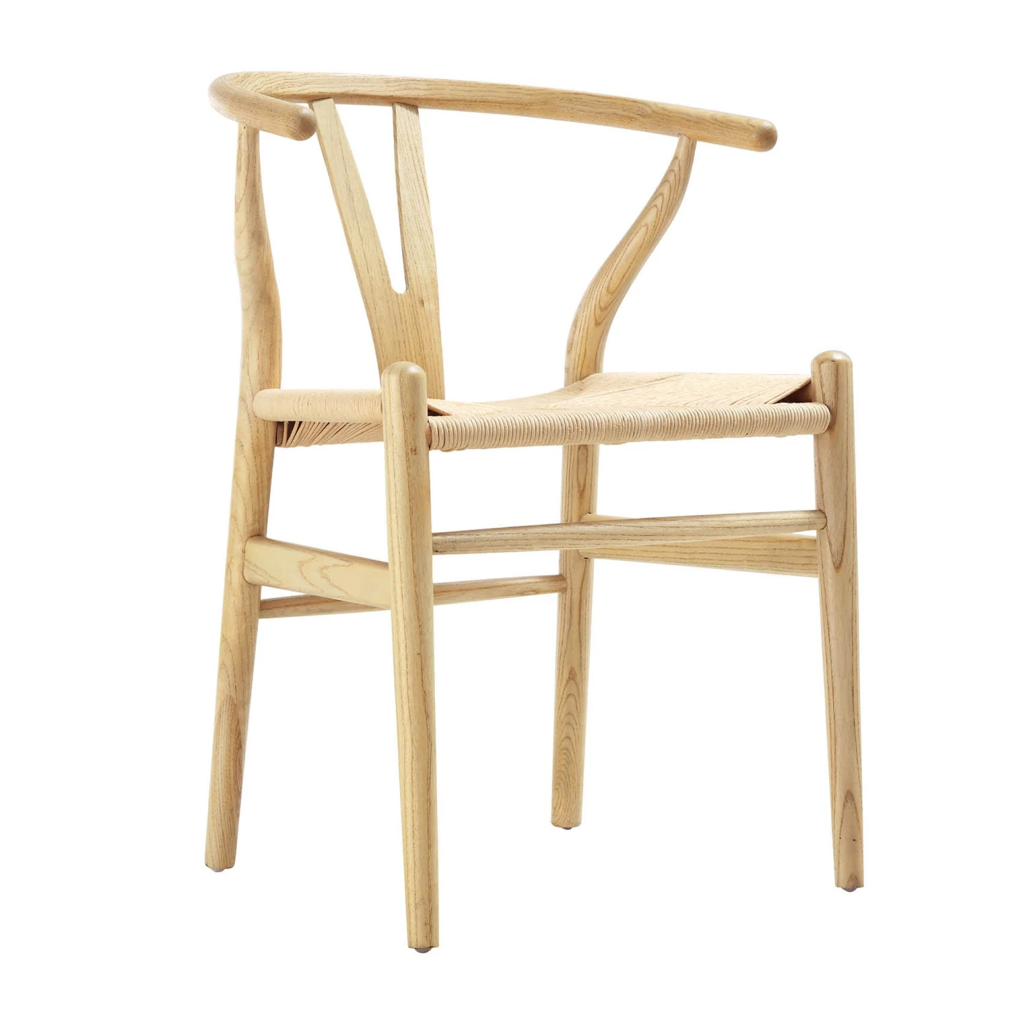 Hansel Wooden Natural Weave Dining Chair, Natural Colour Frame 2 Hansel Wooden Natural Weave Dining Chair, Natural Colour Frame - Image 2