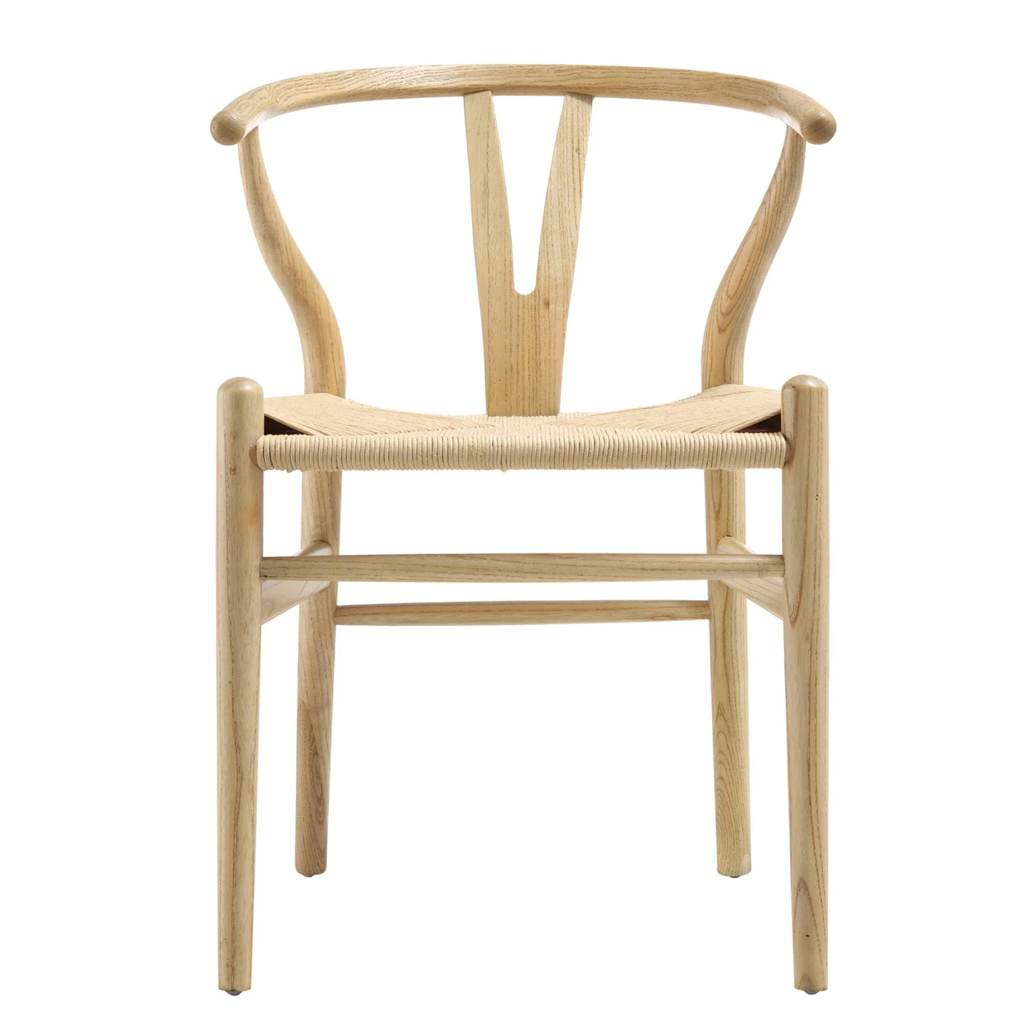 Hansel Wooden Natural Weave Dining Chair, Natural Colour Frame 3 Hansel Wooden Natural Weave Dining Chair, Natural Colour Frame - Image 3