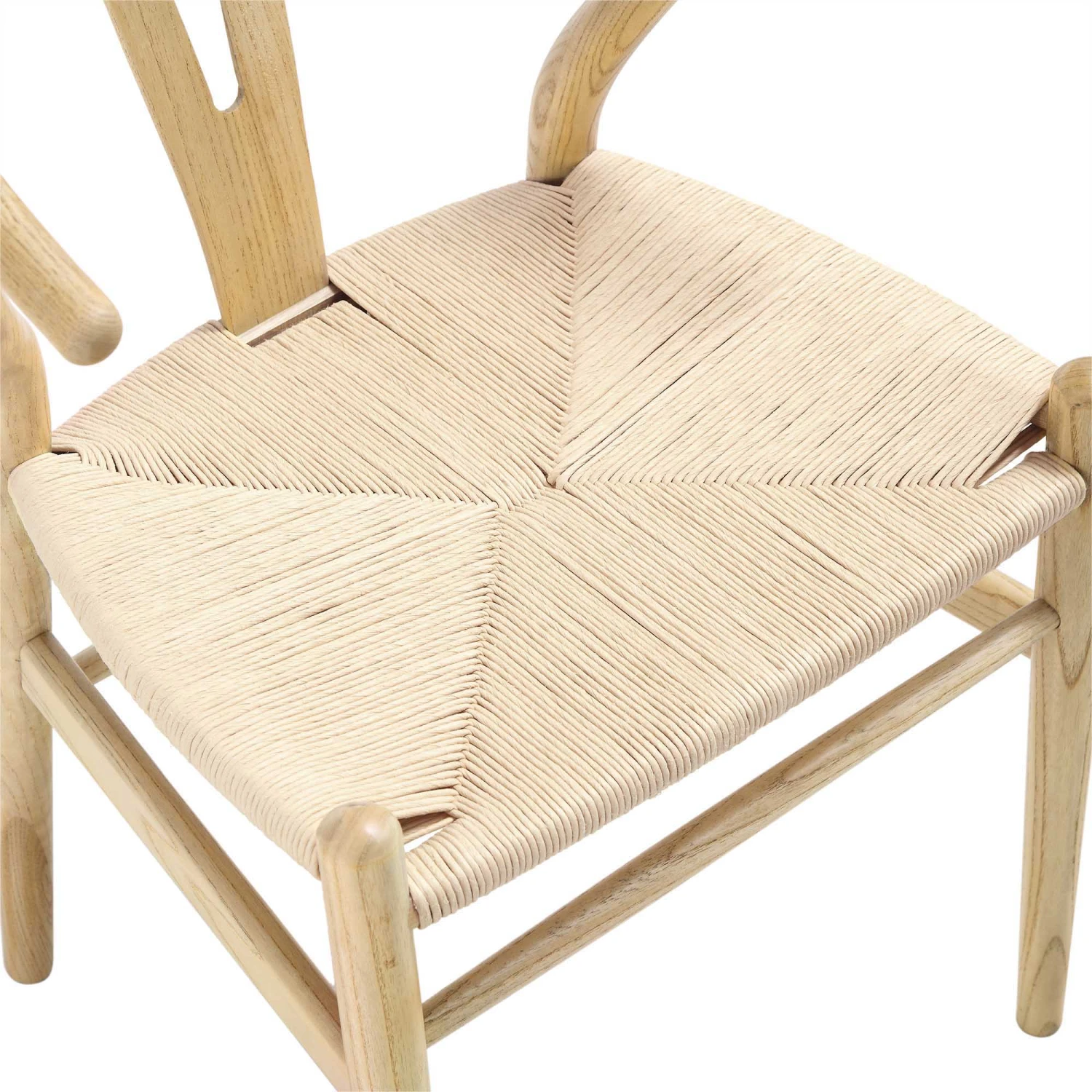 Hansel Wooden Natural Weave Dining Chair, Natural Colour Frame 9 Hansel Wooden Natural Weave Dining Chair, Natural Colour Frame - Image 9