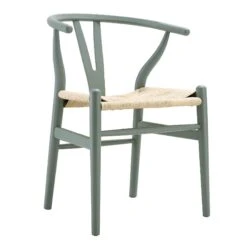 Hansel Wooden Natural Weave Dining Chair, Sage Green Colour Frame 13 Hansel Wooden Natural Weave Dining Chair, Sage Green Colour Frame -Daals Store XN R098 SAGE WB2