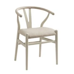 Hansel Upholstered Dining Chair, Taupe Frame With Oatmeal Fabric 19 Hansel Upholstered Dining Chair, Taupe Frame With Oatmeal Fabric -Daals Store XN R100 OATFAB TAUPE WB2