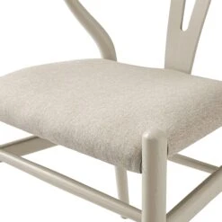 Hansel Upholstered Dining Chair, Taupe Frame With Oatmeal Fabric 27 Hansel Upholstered Dining Chair, Taupe Frame With Oatmeal Fabric -Daals Store XN R100 OATFAB TAUPE detail3