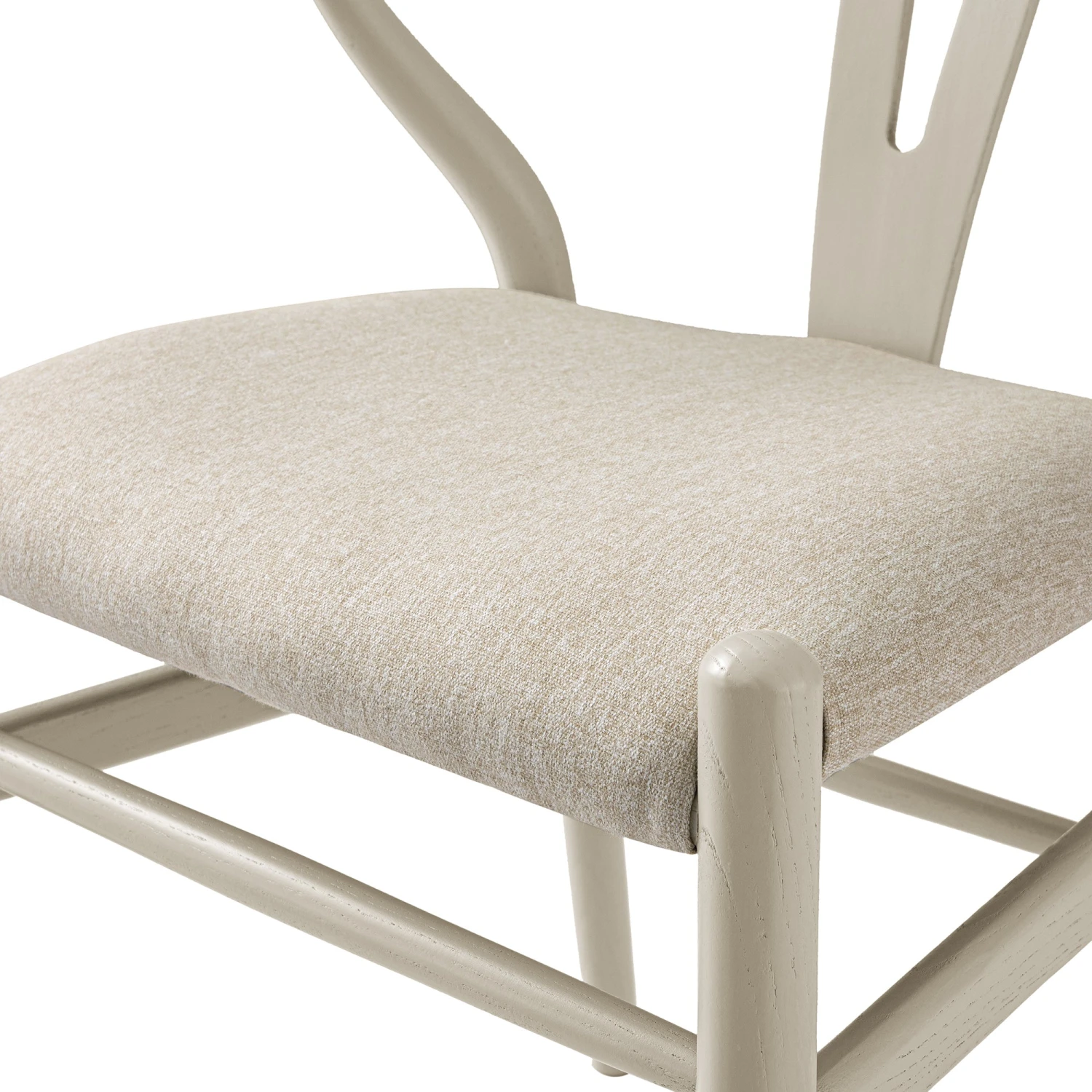 Hansel Upholstered Dining Chair, Taupe Frame With Oatmeal Fabric 13 Hansel Upholstered Dining Chair, Taupe Frame With Oatmeal Fabric - Image 13