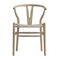 Hansel Dining Chair, Weathered Elm Frame With Light Grey Faux Leather Seat -Daals Store XN R102 GREYPU WB1