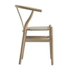 Hansel Dining Chair, Weathered Elm Frame With Light Grey Faux Leather Seat -Daals Store XN R102 GREYPU WB3