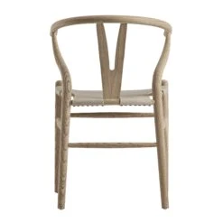 Hansel Dining Chair, Weathered Elm Frame With Light Grey Faux Leather Seat -Daals Store XN R102 GREYPU WB5