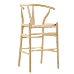 Hansel Wooden Natural Weave Counter Stool, Natural Frame -Daals Store XN R152 NAT WB2