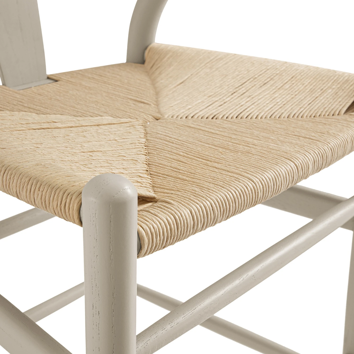 Hansel Wooden Natural Weave Counter Stool, Light Taupe Colour Frame 9 Hansel Wooden Natural Weave Counter Stool, Light Taupe Colour Frame - Image 9