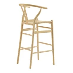 Hansel Wooden Natural Weave Bar Stool, Natural Frame 15 Hansel Wooden Natural Weave Bar Stool, Natural Frame -Daals Store XN R161 NAT WB4