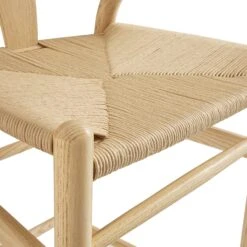 Hansel Wooden Natural Weave Bar Stool, Natural Frame 19 Hansel Wooden Natural Weave Bar Stool, Natural Frame -Daals Store XN R161 NAT detail3