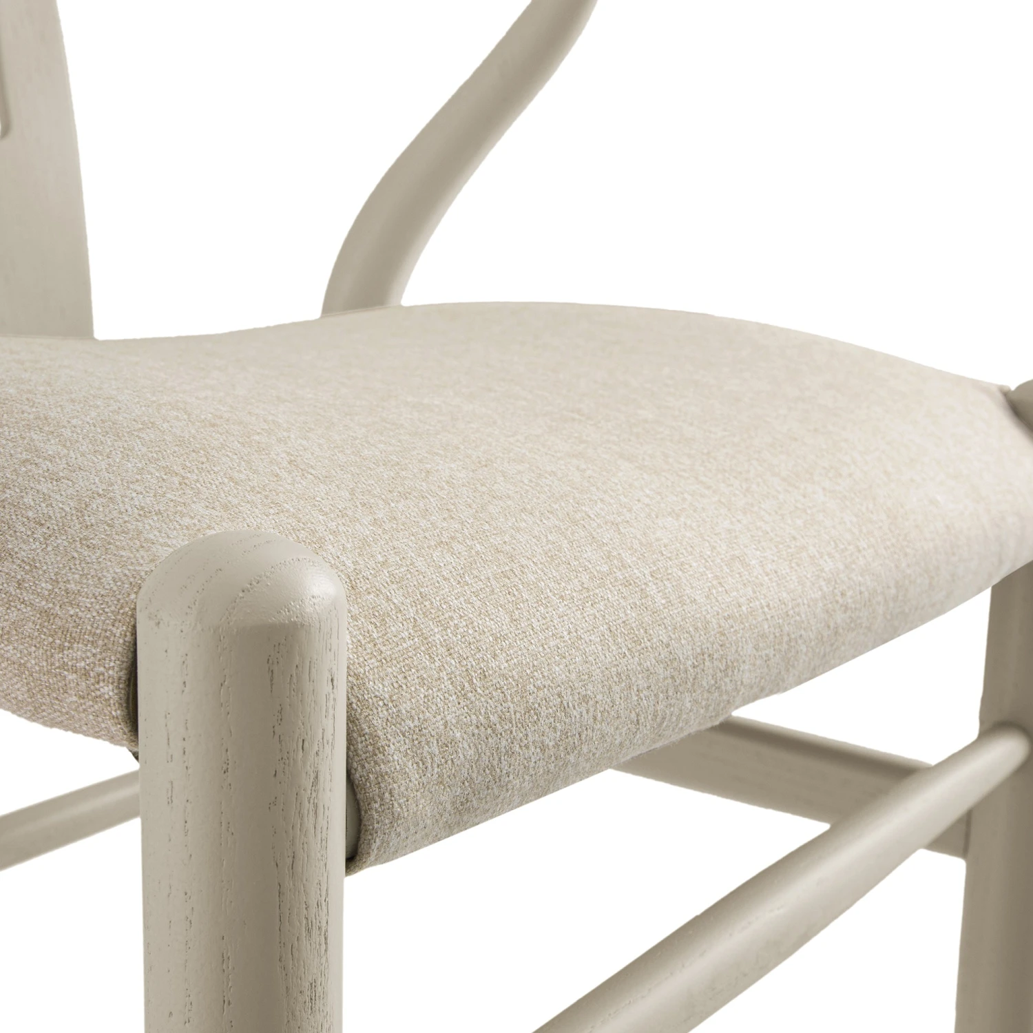 Hansel Bar Stool, Taupe Frame With Oatmeal Fabric Seat 10 Hansel Bar Stool, Taupe Frame With Oatmeal Fabric Seat - Image 10