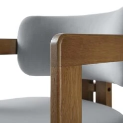 Stanford Curved Walnut Wood Frame Grey Velvet Chair 25 Stanford Curved Walnut Wood Frame Grey Velvet Chair -Daals Store XNDCH 727 GREY VEL detail2