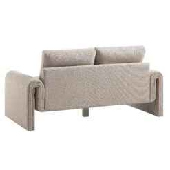 Hampstead Taupe Boucle Curved 2-Seater Sofa 18 Hampstead Taupe Boucle Curved 2-Seater Sofa -Daals Store XRSF 2161 TAUPE BOUCLE 2ST WB5