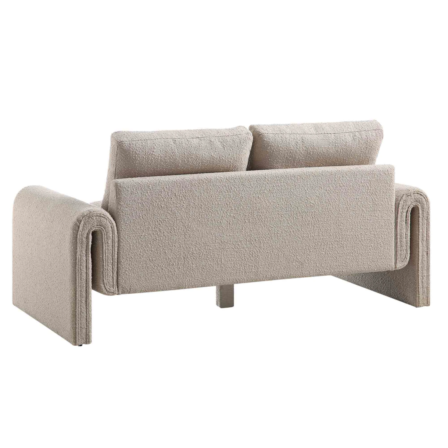 Hampstead Taupe Boucle Curved 2-Seater Sofa 8 Hampstead Taupe Boucle Curved 2-Seater Sofa - Image 8