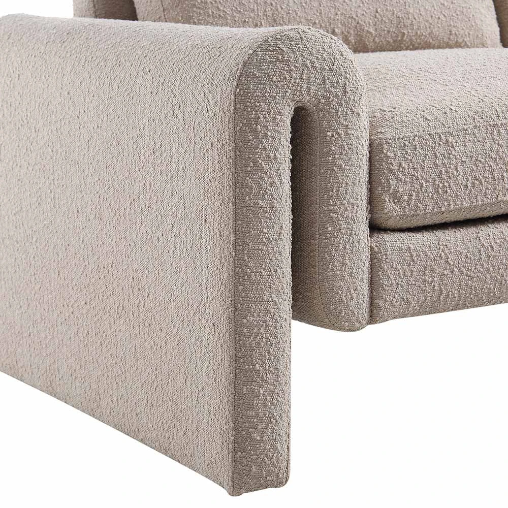 Hampstead Taupe Boucle Curved 2-Seater Sofa 11 Hampstead Taupe Boucle Curved 2-Seater Sofa - Image 11