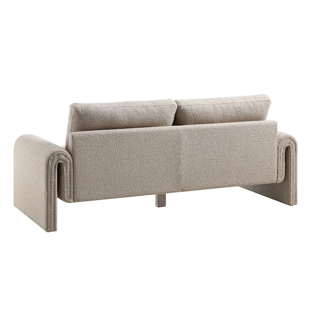 Hampstead Taupe Boucle Curved 3-Seater Sofa 8 Hampstead Taupe Boucle Curved 3-Seater Sofa - Image 8