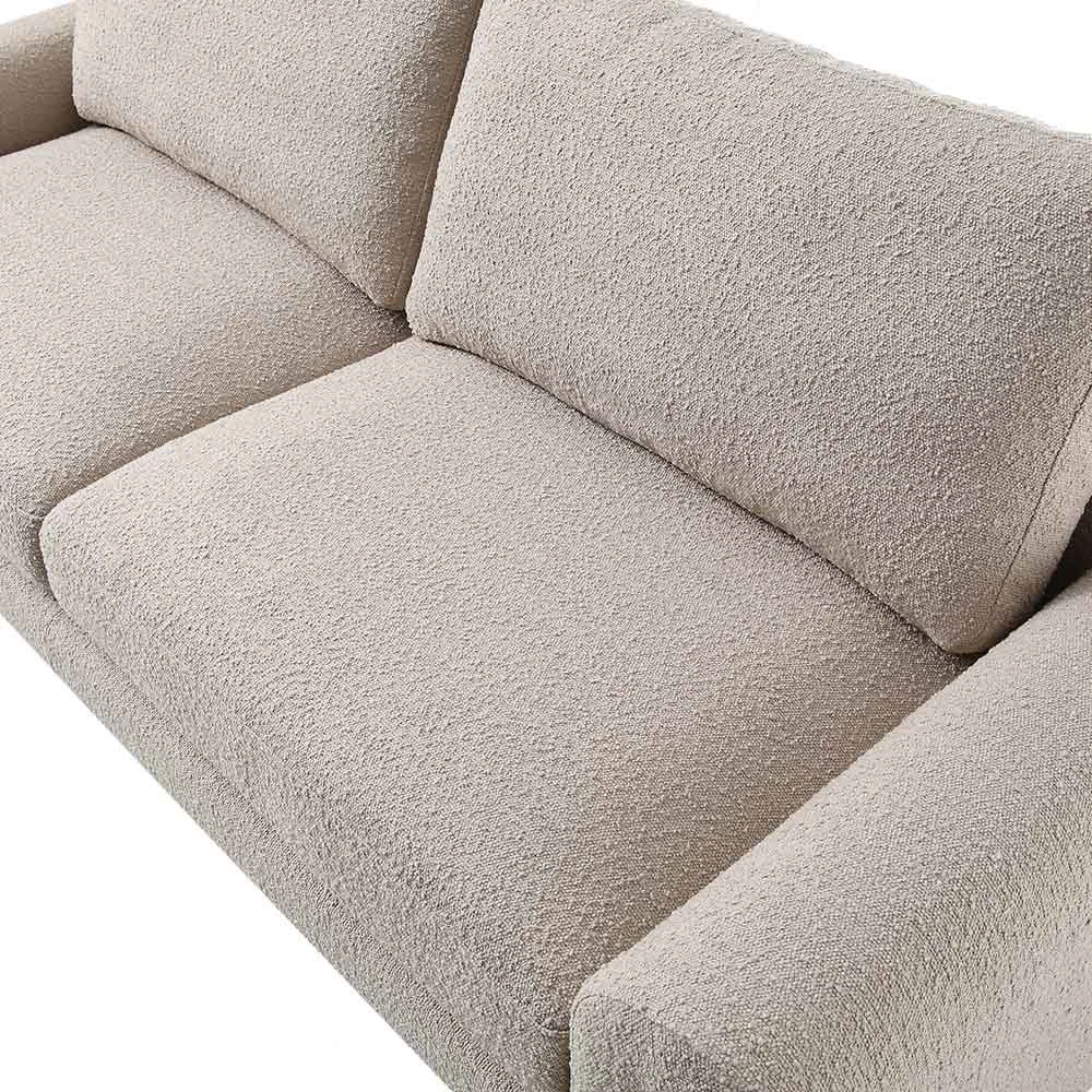 Hampstead Taupe Boucle Curved 3-Seater Sofa 10 Hampstead Taupe Boucle Curved 3-Seater Sofa - Image 10
