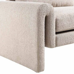 Hampstead Taupe Boucle Curved 3-Seater Sofa 21 Hampstead Taupe Boucle Curved 3-Seater Sofa -Daals Store XRSF 2161 TAUPE BOUCLE 3ST detail3