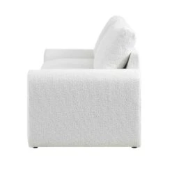 Hampstead White Boucle Curved 2-Seater Sofa -Daals Store XRSF 2161 WHITE BOUCLE 2ST WB4