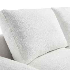 Hampstead White Boucle Curved 2-Seater Sofa -Daals Store XRSF 2161 WHITE BOUCLE 2ST detail2