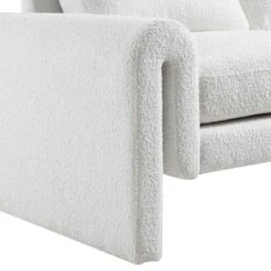 Hampstead White Boucle Curved 2-Seater Sofa -Daals Store XRSF 2161 WHITE BOUCLE 2ST detail3