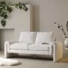 Hampstead White Boucle Curved 2-Seater Sofa -Daals Store XRSF 2161 WHITE BOUCLE 2ST main