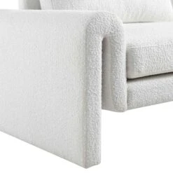 Hampstead White Boucle Curved 3-Seater Sofa -Daals Store XRSF 2161 WHITE BOUCLE 3ST detail3
