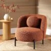 Amboise Armchair With Ball Cushion, Brick Boucle 29 Amboise Armchair With Ball Cushion, Brick Boucle -Daals Store XRSF 2183 BRICK BOU 1ST main