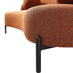 Amboise 3-Seater Curved Sofa With Ball Cushions, Brick Boucle 29 Amboise 3-Seater Curved Sofa With Ball Cushions, Brick Boucle -Daals Store XRSF 2183 BRICK BOU 3ST detail3