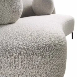 Amboise 3-Seater Curved Sofa With Ball Cushions, Mist Grey Boucle 27 Amboise 3-Seater Curved Sofa With Ball Cushions, Mist Grey Boucle -Daals Store XRSF 2183 GREY BOU 3ST detail2