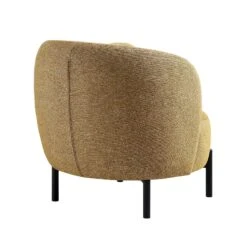 Amboise Armchair With Ball Cushion, Marigold Textured Fabric 25 Amboise Armchair With Ball Cushion, Marigold Textured Fabric -Daals Store XRSF 2183 YELLOW BOU 1ST WB5