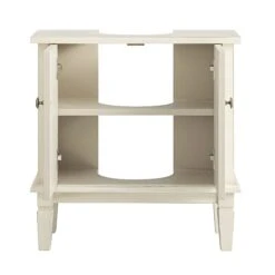 Chantilly Whitewashed Carved Bathroom Undersink Unit 23 Chantilly Whitewashed Carved Bathroom Undersink Unit -Daals Store XXBAC 057 WHITEWASH WB5