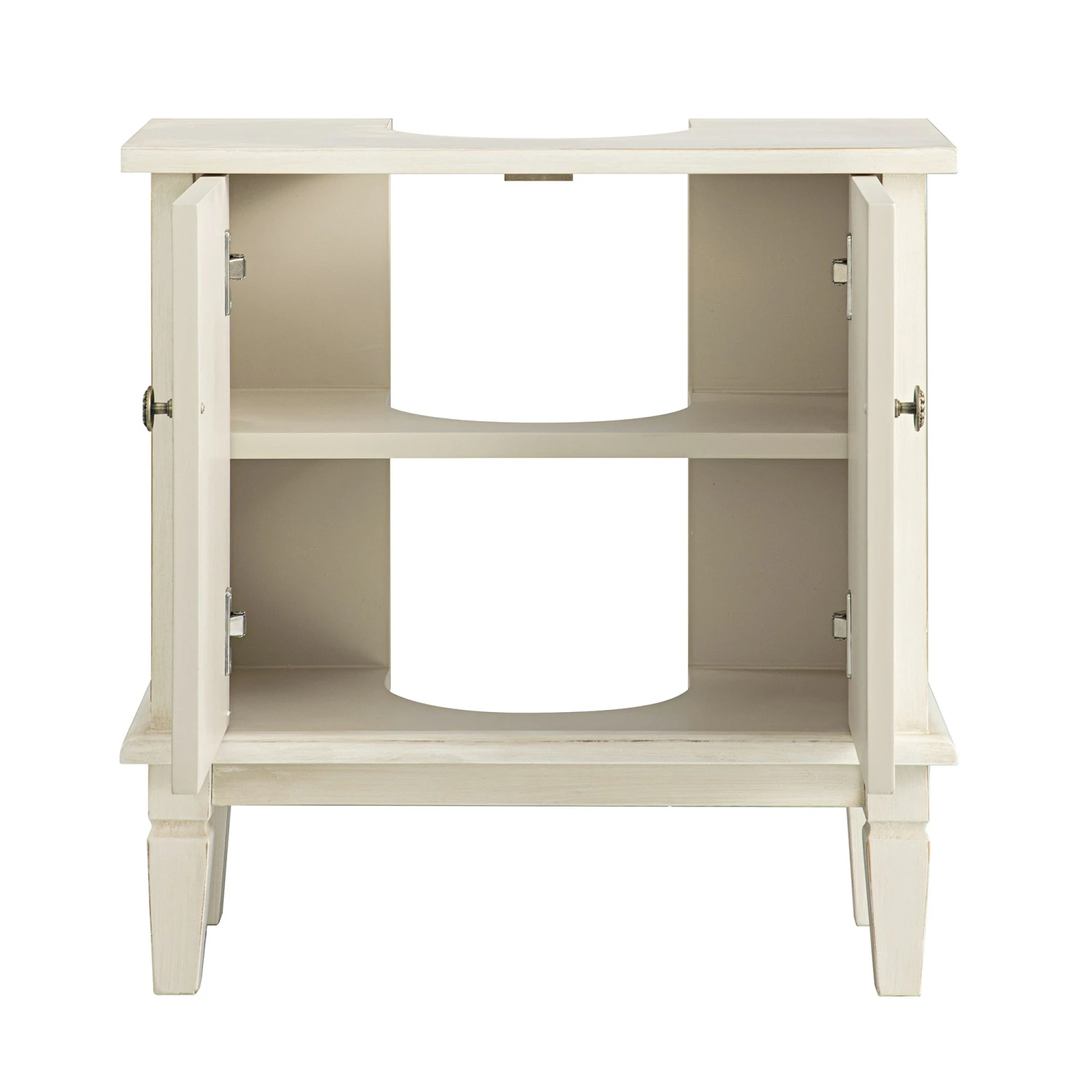 Chantilly Whitewashed Carved Bathroom Undersink Unit 11 Chantilly Whitewashed Carved Bathroom Undersink Unit - Image 11