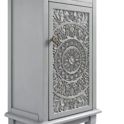 Chantilly Mid Grey Carved Bathroom Cupboard -Daals Store XXBAC 059 GREY detail1