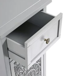 Chantilly Mid Grey Carved Bathroom Cupboard -Daals Store XXBAC 059 GREY detail2