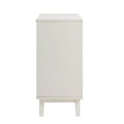 Bianca Chip Carved 1 Door 3 Drawer Small Sideboard, Sand Beige & Ivory 20 Bianca Chip Carved 1 Door 3 Drawer Small Sideboard, Sand Beige & Ivory -Daals Store XXCAB 005 TAUPE WHITE WB5