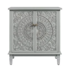 Chantilly Mid Grey Carved Small Sideboard -Daals Store XXCAB 017 GREY WB1