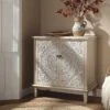 Chantilly Whitewashed Carved Small Sideboard -Daals Store XXCAB 017 WHITEWASH main