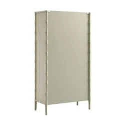 Elstowe Faux Bamboo And Fluted Glass 2-Door Cabinet, Sage Green 30 Elstowe Faux Bamboo And Fluted Glass 2-Door Cabinet, Sage Green -Daals Store XXCAB 069 GREEN WB6