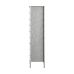 Elstowe Faux Bamboo And Fluted Glass 2-Door Cabinet, Warm Grey 31 Elstowe Faux Bamboo And Fluted Glass 2-Door Cabinet, Warm Grey -Daals Store XXCAB 069 GREY WB5