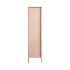 Elstowe Faux Bamboo And Fluted Glass 2-Door Cabinet, Nude Pink 30 Elstowe Faux Bamboo And Fluted Glass 2-Door Cabinet, Nude Pink -Daals Store XXCAB 069 NUDE WB5